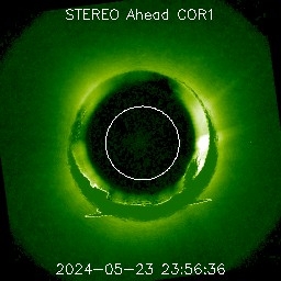 Visible planets on Stereo Ahead Coronagraph 1