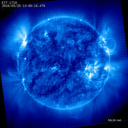 Latest image by SOHO EIT 171A